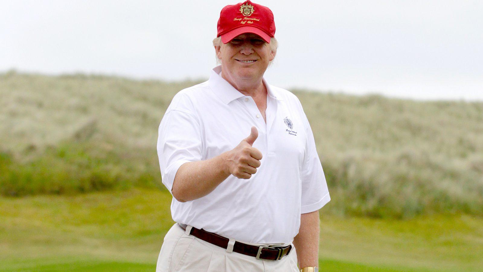 REVEALED: You can pay $100,000 to play golf with Trump and take a photo with him.