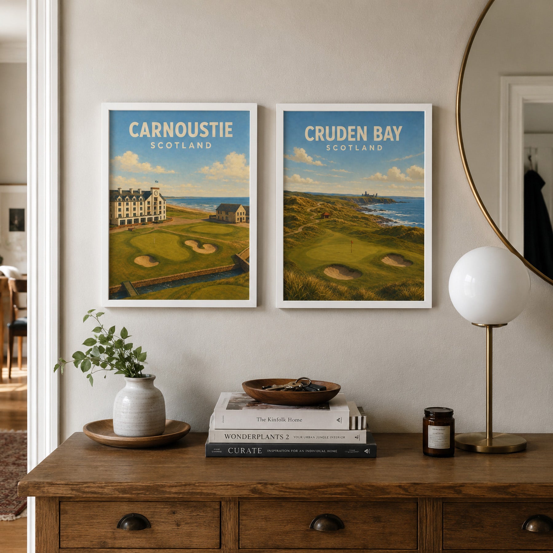 Cruden Bay Golf Poster – Scotland Links Golf Wall Art - Golfer Paradise