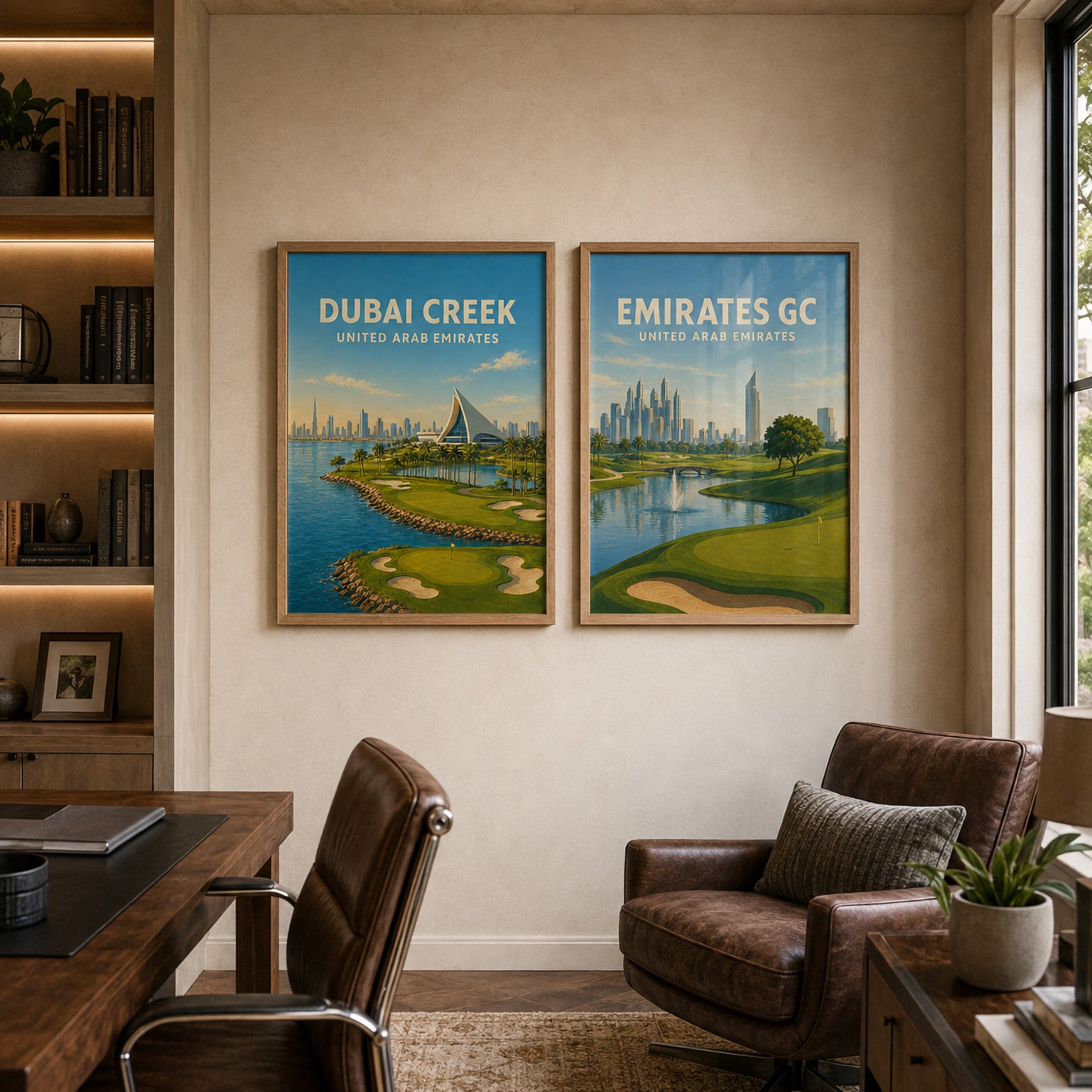 Emirates Golf Club Poster – Dubai Golf Wall Art - Golfer Paradise