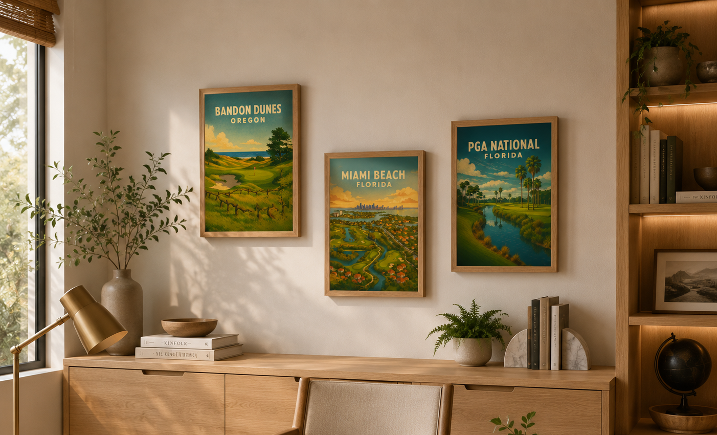 Turnberry Scotland Vintage Golf Course Print – Poster, Canvas, Golf Towel, Laptop Sleeve - Golfer Paradise