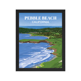 Pebble Beach CA - Golf Course Poster