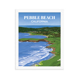 Pebble Beach CA - Golf Course Poster