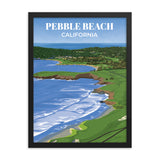Pebble Beach CA - Golf Course Poster