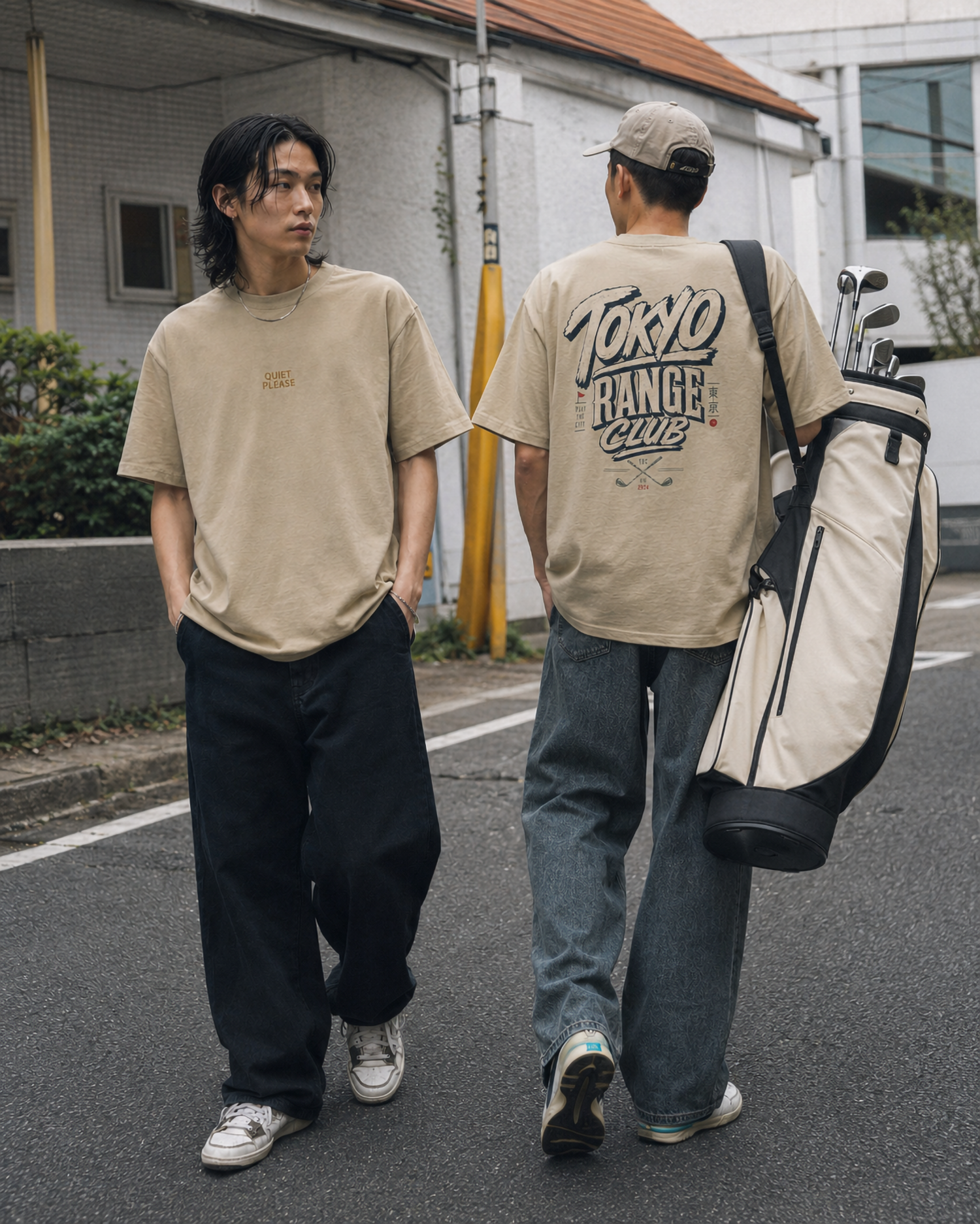 Quiet Please Embroidery - Oversized T-shirt