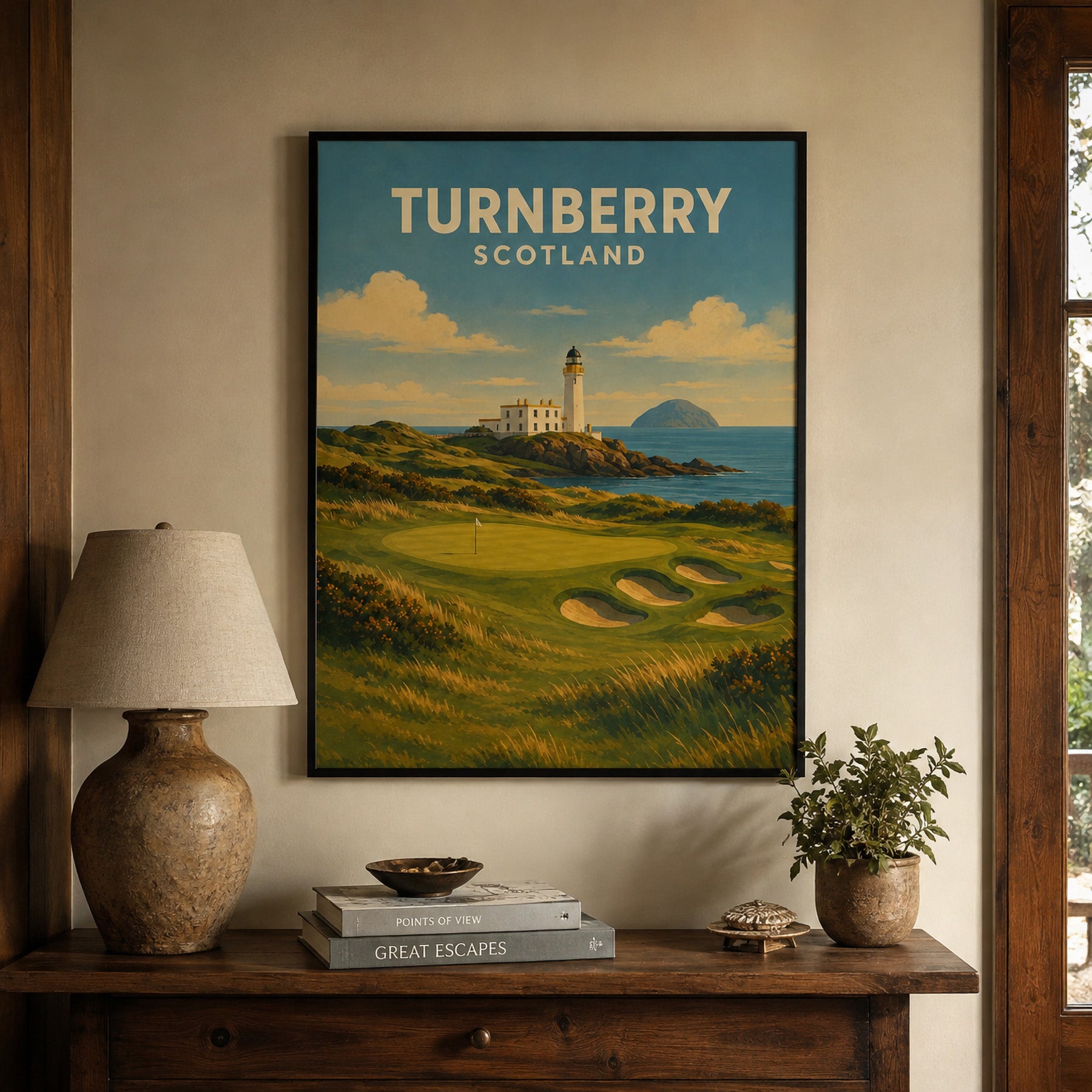 Turnberry Golf Poster – Scotland Links Golf Wall Art - Golfer Paradise