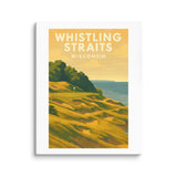 Whistling Straits Wisconsin Vintage Golf Course Print – Poster, Canvas, Golf Towel, Laptop Sleeve - Golfer Paradise
