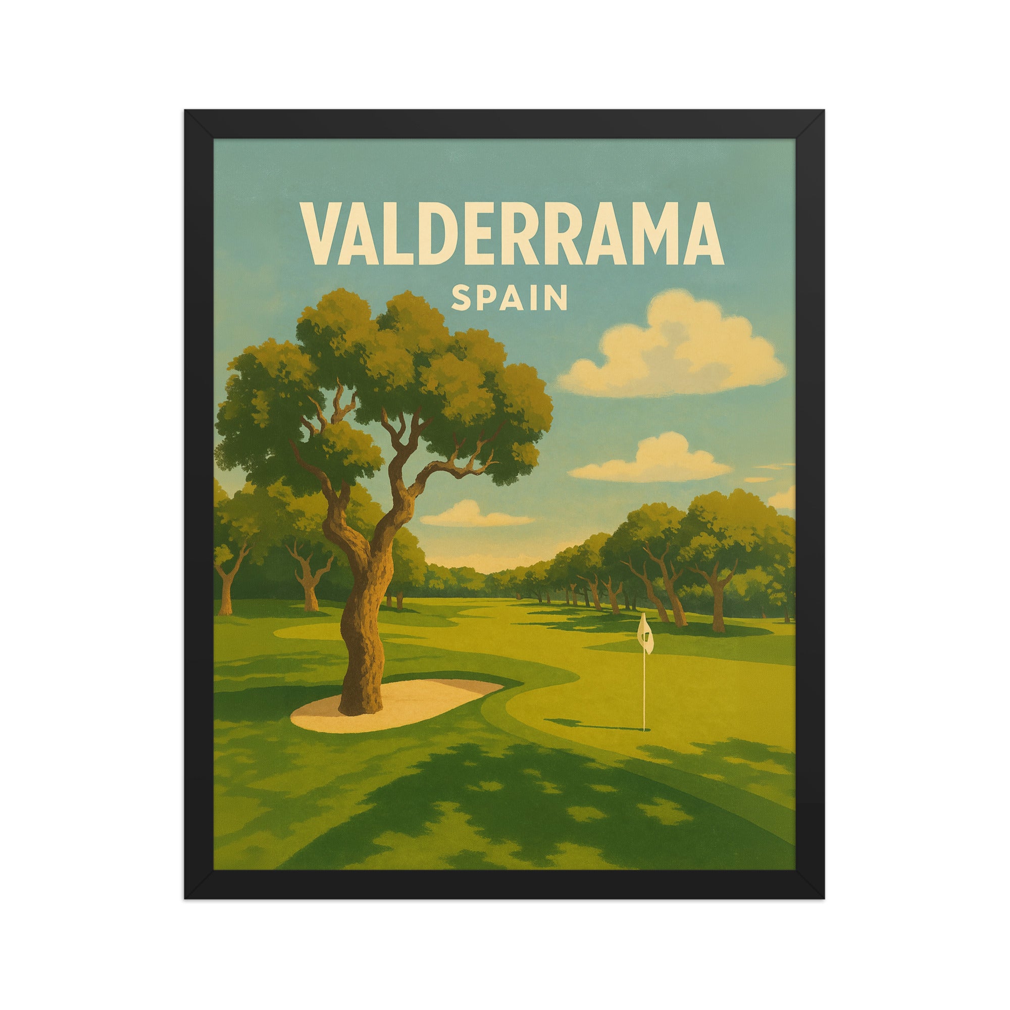 Valderrama Spain Vintage Golf Course Print – Poster, Canvas, Golf Towel, Laptop Sleeve - Golfer Paradise