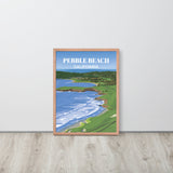 Pebble Beach CA - Golf Course Poster