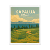 Kapalua Hawaii Vintage Golf Course Print β Poster, Canvas, Golf Towel, Laptop Sleeve - Golfer Paradise