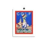 Miami Biltmore Hotel Vintage Golf Poster