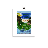 La Cote Basque Vintage Golf Poster