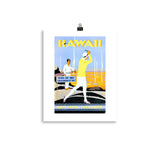 Hawaii Vintage Golf Poster