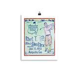 Augusta 1933 Vintage Golf Poster