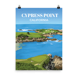 Cypress Point CA - Golf Course Poster