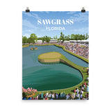 Sawgrass FL - Golf Course Poster