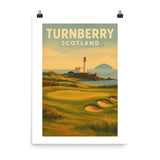 Vintage golf poster of Turnberry Scotland – golf course wall art