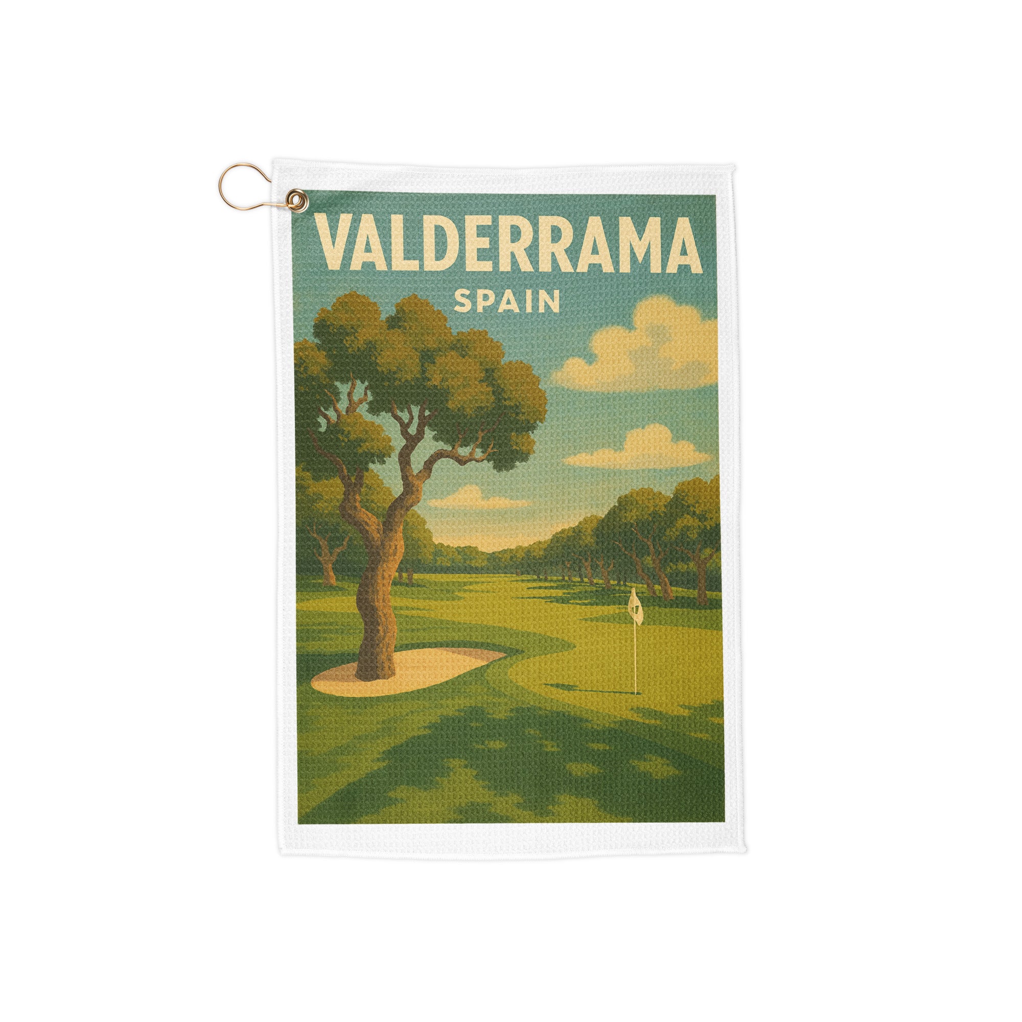 Valderrama Spain Vintage Golf Course Print – Poster, Canvas, Golf Towel, Laptop Sleeve - Golfer Paradise
