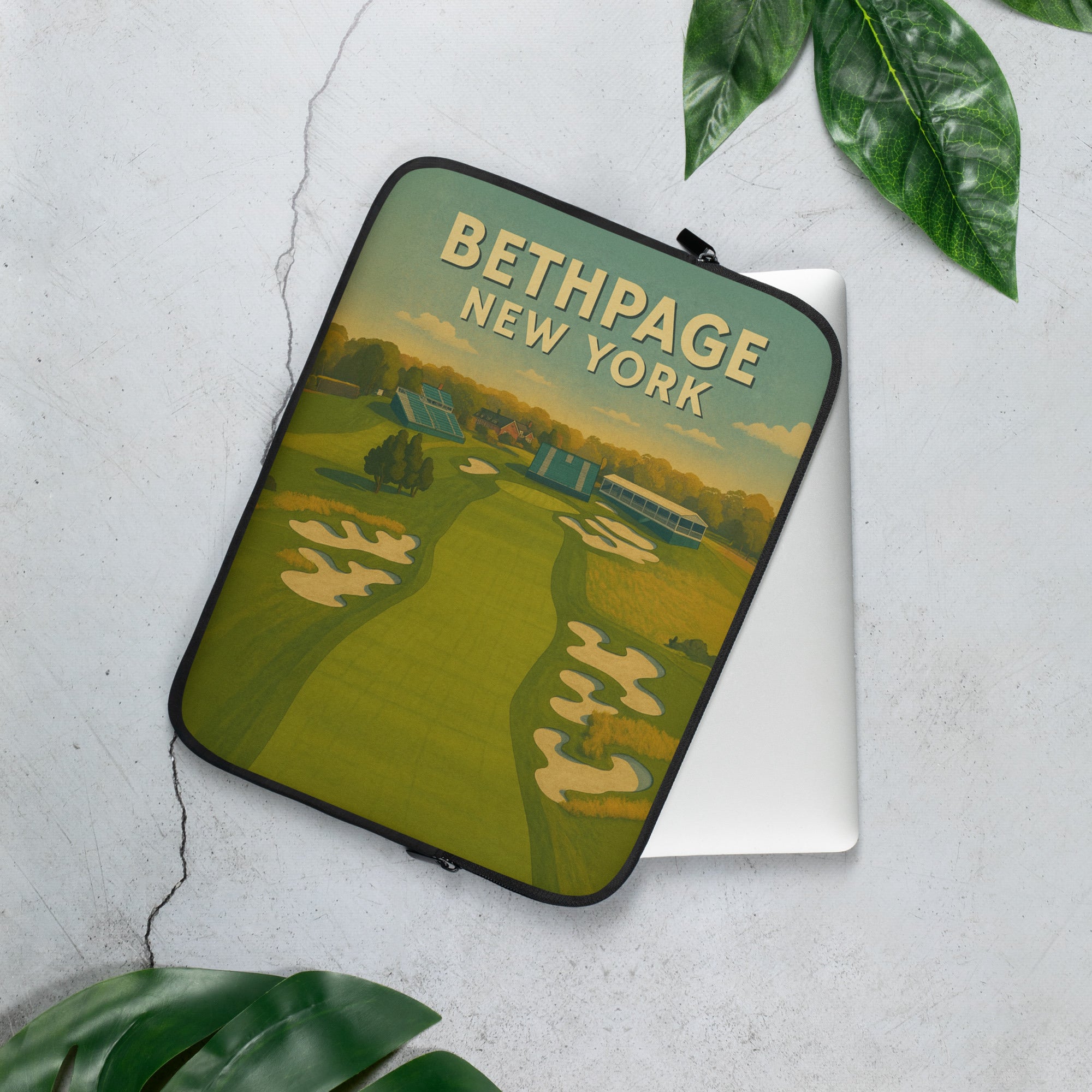 Bethpage New York Vintage Golf Course Print – Poster, Canvas, Golf Towel, Laptop Sleeve