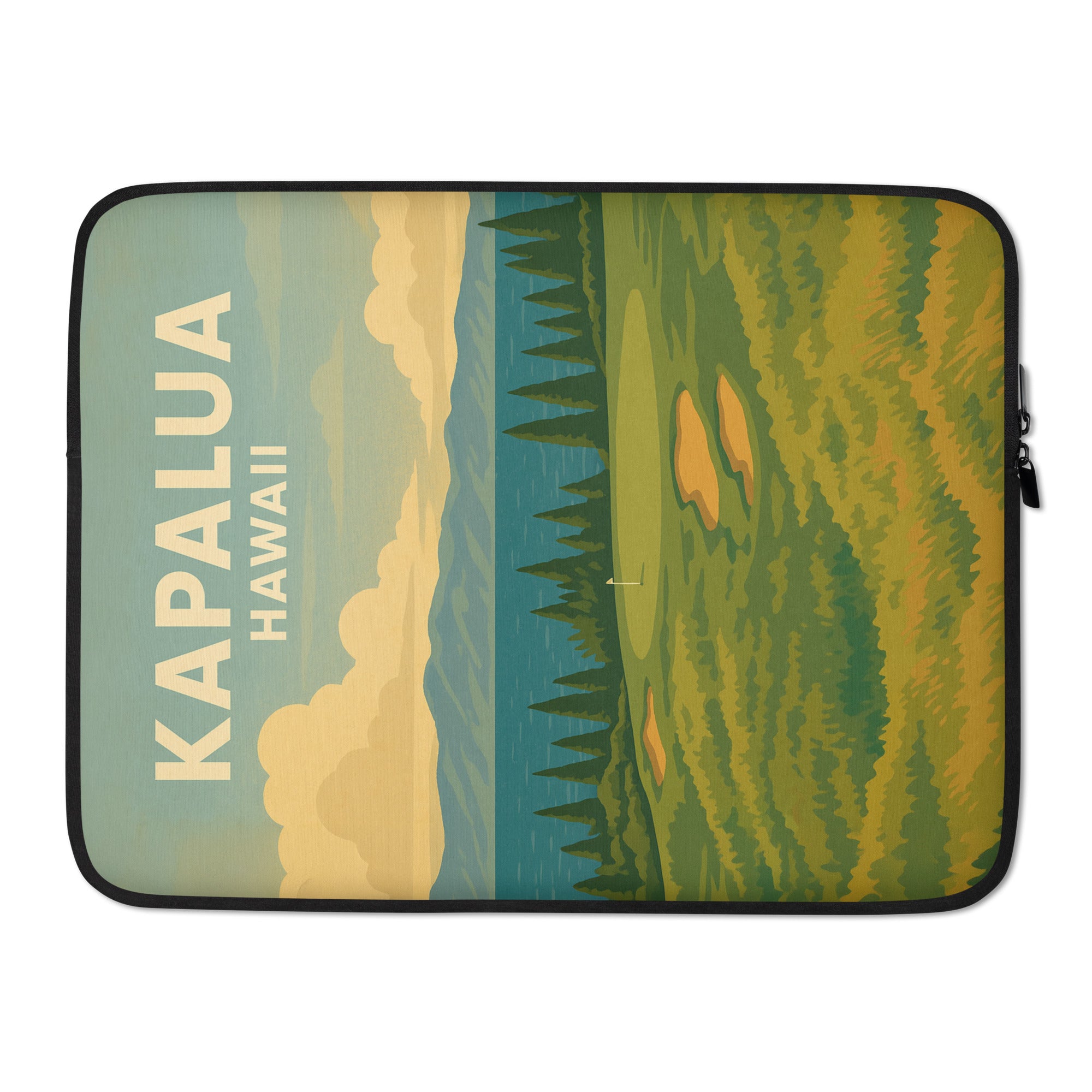 Kapalua Hawaii Vintage Golf Course Print – Poster, Canvas, Golf Towel, Laptop Sleeve - Golfer Paradise