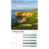 2020 Golf Tournaments Wall Calendar - Golfer Paradise