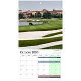 2020 Golf Tournaments Wall Calendar - Golfer Paradise