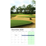 2020 Golf Tournaments Wall Calendar - Golfer Paradise