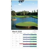 2020 Golf Tournaments Wall Calendar - Golfer Paradise