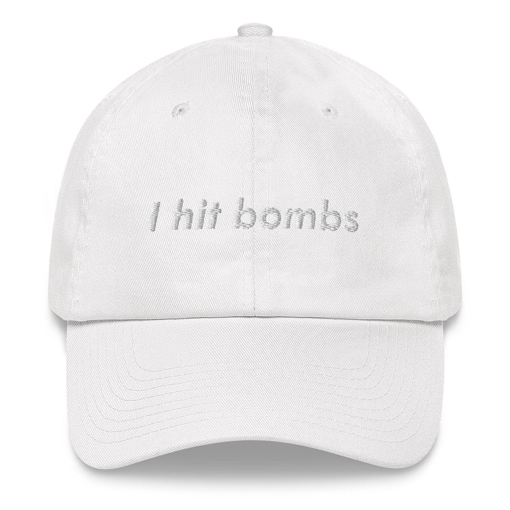 "I hit Bombs" Phil Dad hat - Golfer Paradise