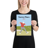 Rahmbo 2021 Torrey Pines Poster - Golfer Paradise