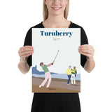 Turnberry 1977 Poster - Golfer Paradise