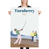 Turnberry 1977 Poster - Golfer Paradise