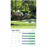 2020 Golf Tournaments Wall Calendar - Golfer Paradise