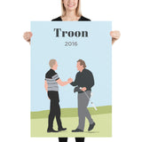 Stenson & Mickelson 2016 Troon Poster - Golfer Paradise