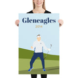 Poulter 2014 Gleneagles Poster - Golfer Paradise