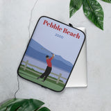 Tiger Pebble Beach 2000 Laptop Sleeve - Golfer Paradise