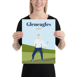 Poulter 2014 Gleneagles Poster - Golfer Paradise
