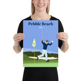 Watson 1982 Pebble Beach Poster - Golfer Paradise