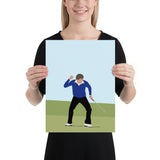 Seve 1984 Fist Plain Poster - Golfer Paradise