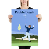Watson 1982 Pebble Beach Poster - Golfer Paradise