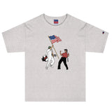 Tiger USA Flag Champion T-Shirt - Golfer Paradise