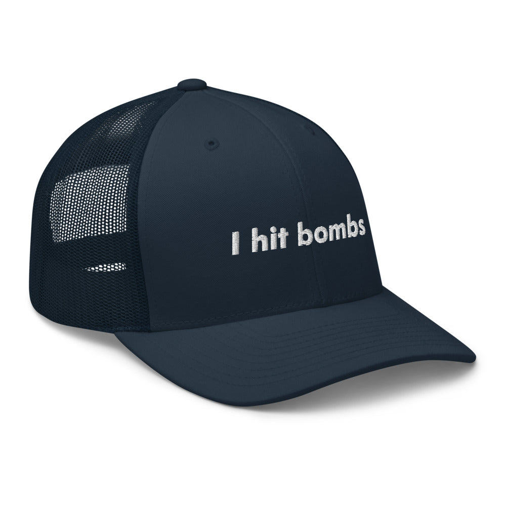 "I hit bombs" Phil Trucker Cap - Golfer Paradise