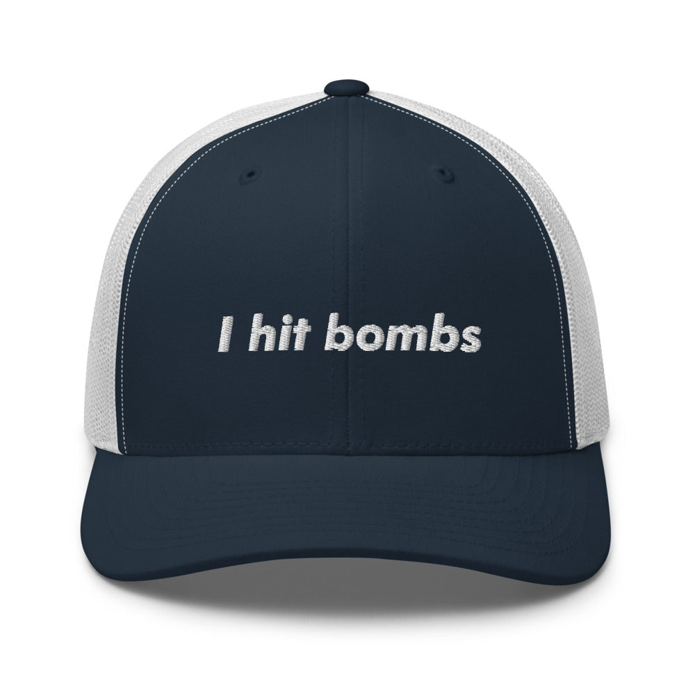 "I hit bombs" Phil Trucker Cap - Golfer Paradise