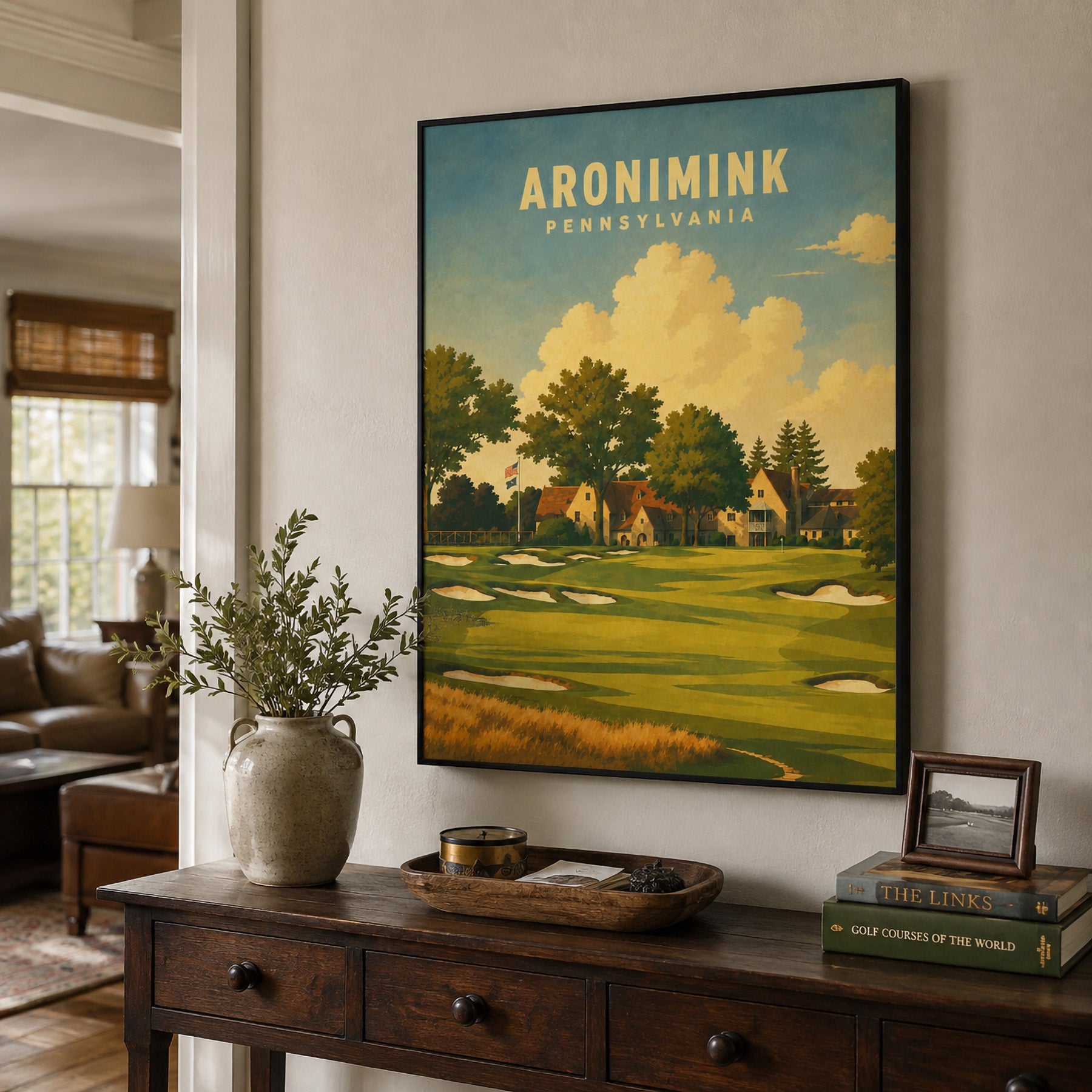 Aronimink Golf Club Poster – Pennsylvania Golf Wall Art - Golfer Paradise