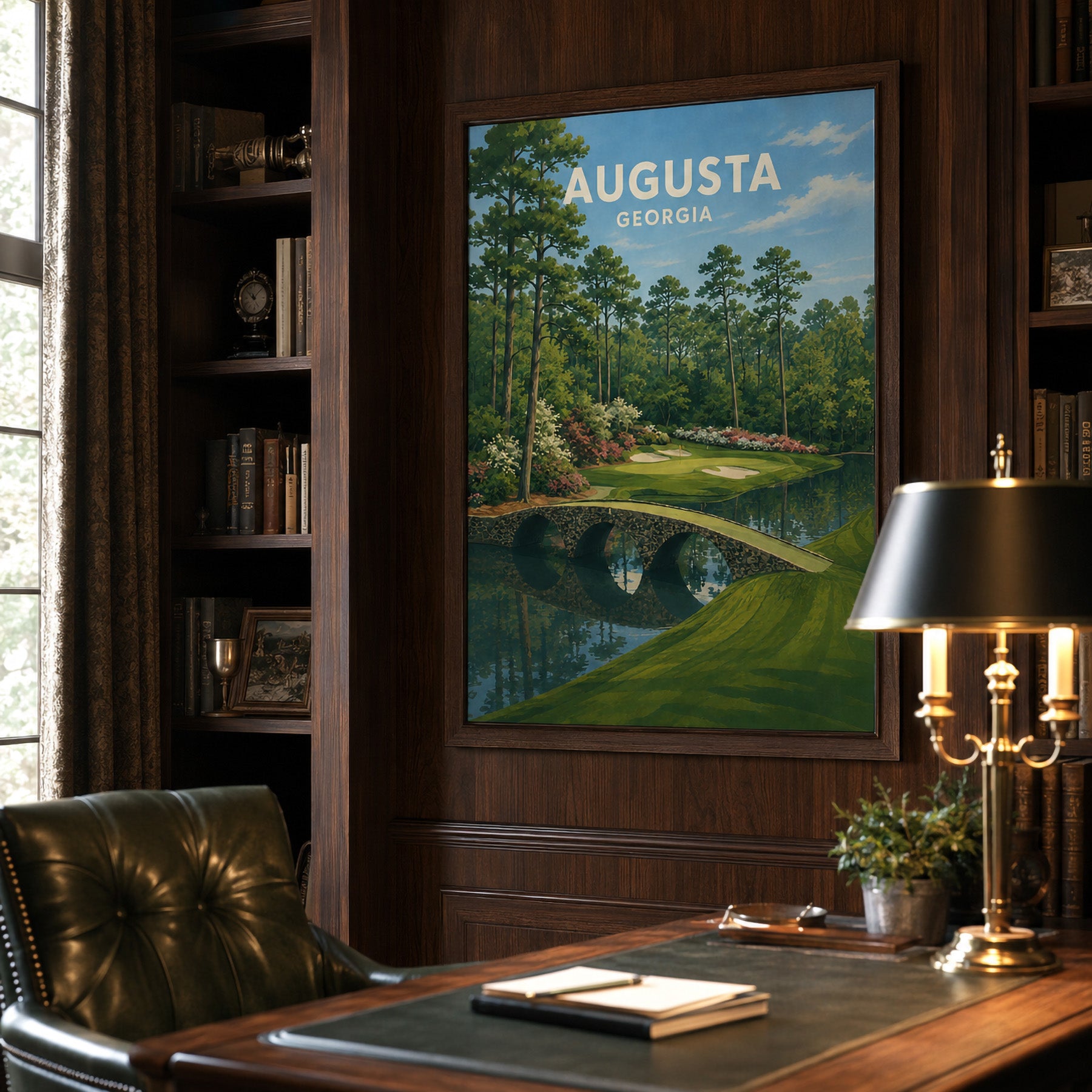 Augusta Golf Poster – Georgia Golf Course Wall Art - Golfer Paradise