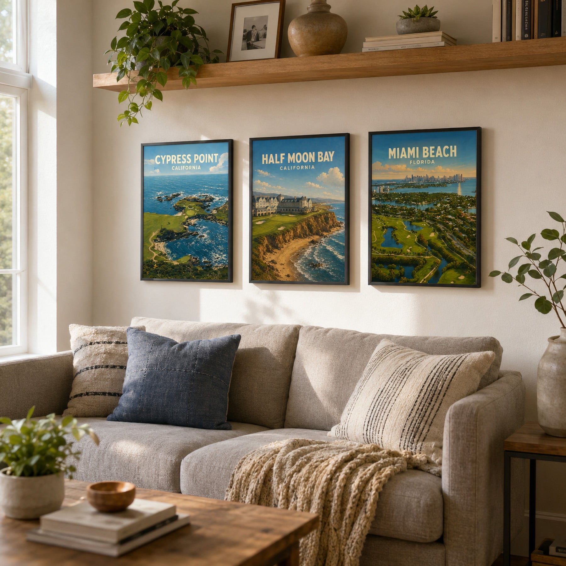 Miami Beach Golf Poster – Florida Golf Wall Art - Golfer Paradise
