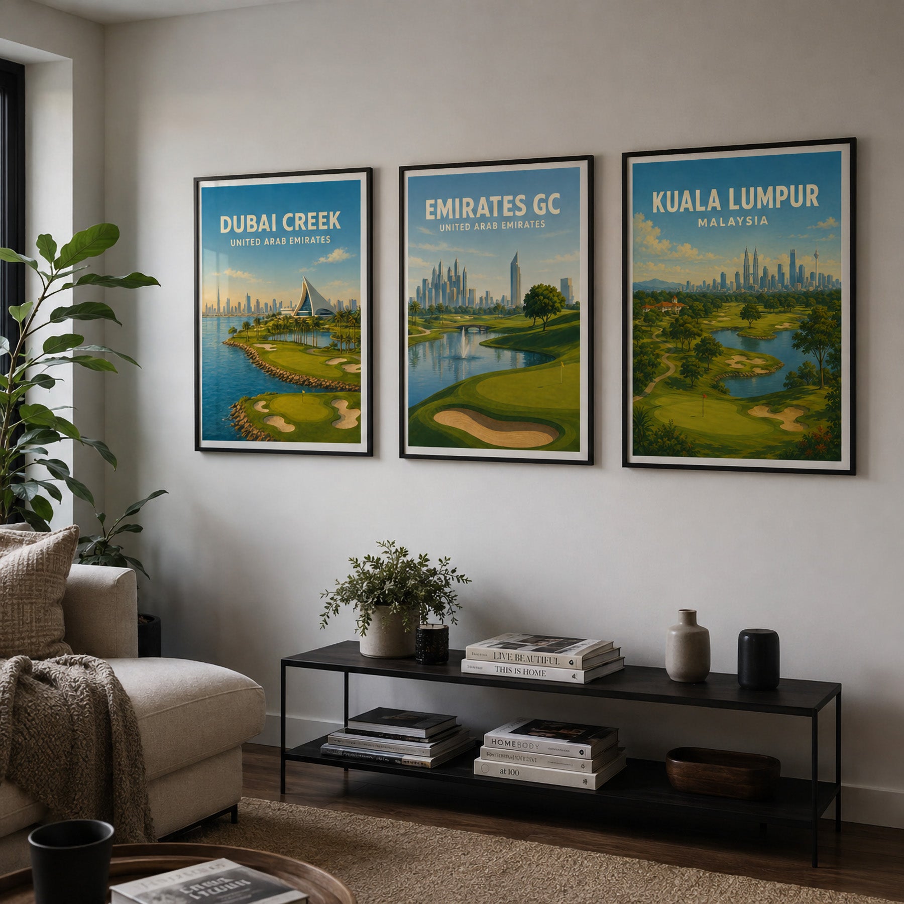 Emirates Golf Club Poster – Dubai Golf Wall Art - Golfer Paradise