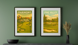 Pine Valley New Jersey - Vintage Golf Poster