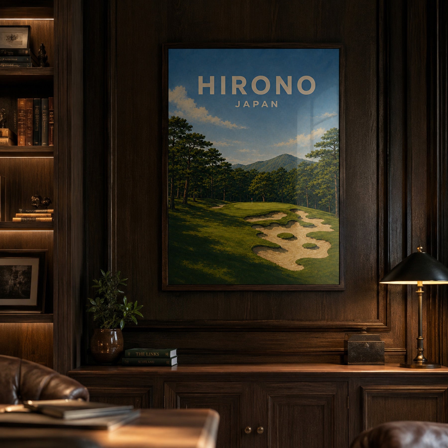 Hirono Golf Club Poster – Japan Golf Course Art - Golfer Paradise