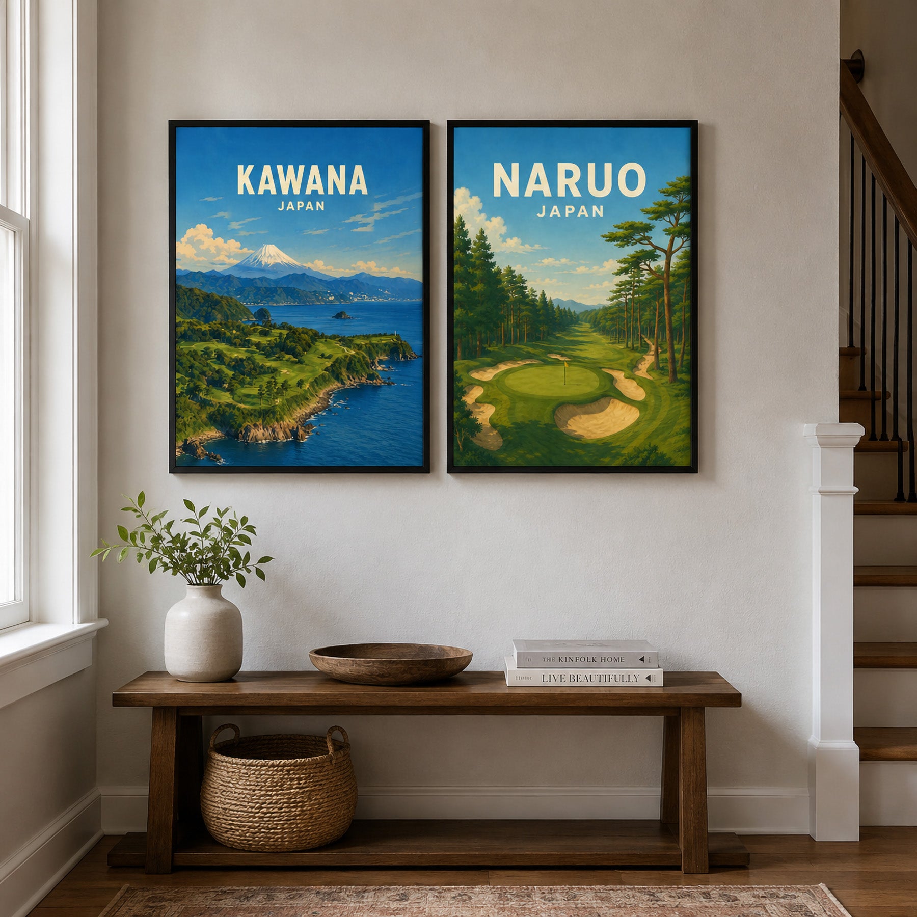 Kawana Golf Course Poster – Japan Coastal Golf Art - Golfer Paradise