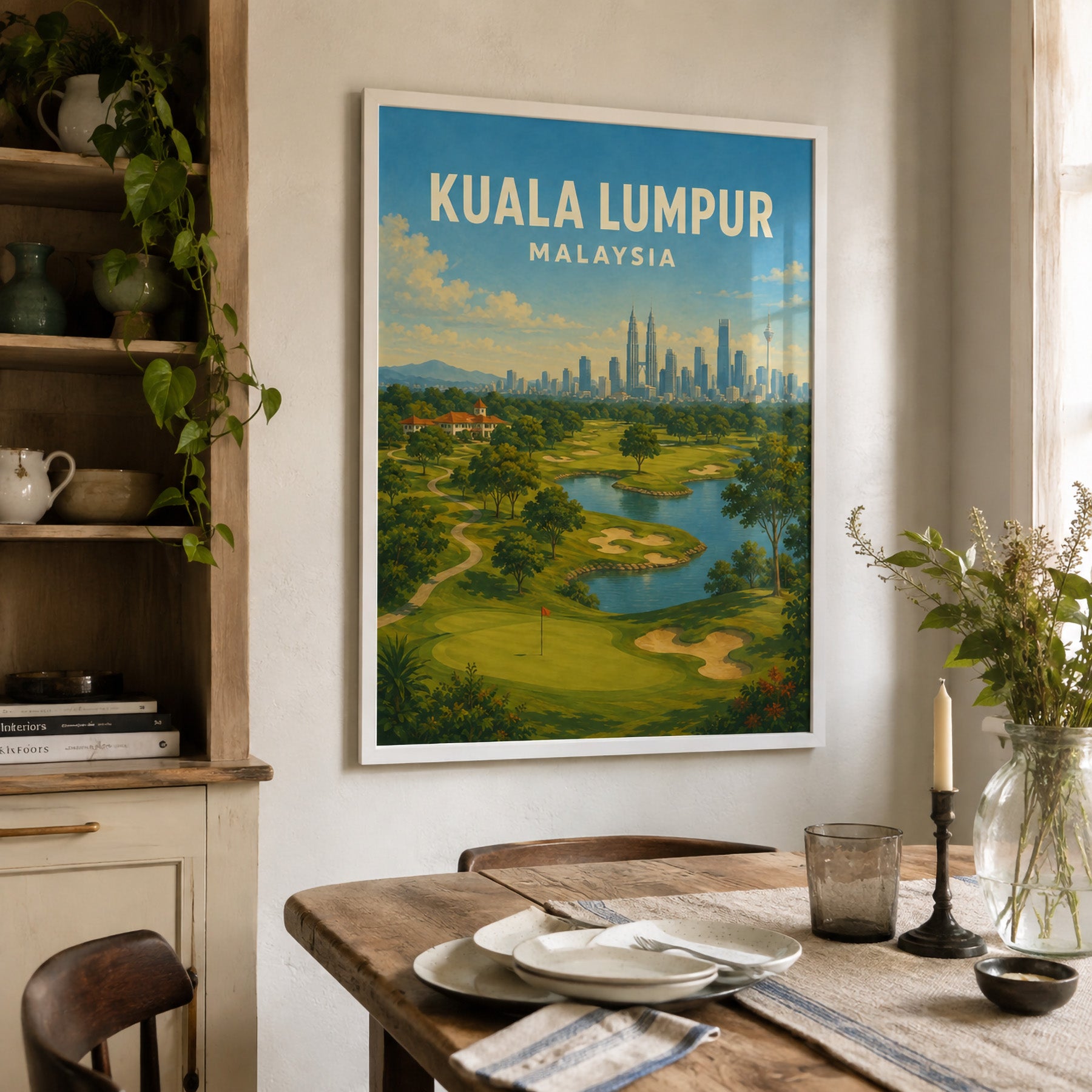 Kuala Lumpur Golf & Country Club Poster – Malaysia Golf Art - Golfer Paradise